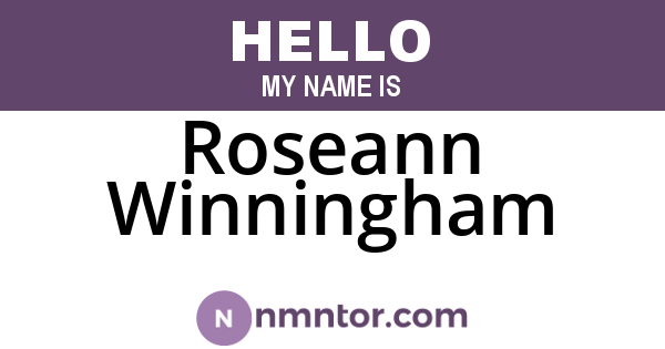 Roseann Winningham