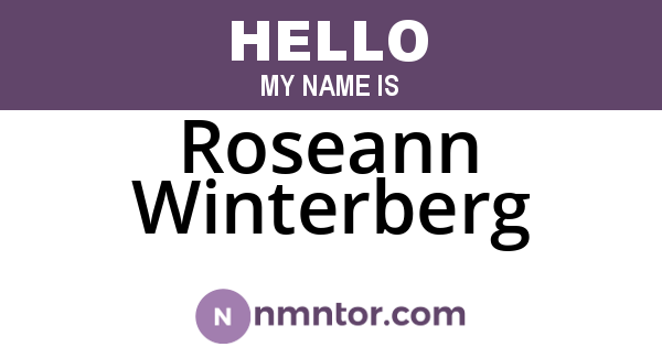 Roseann Winterberg