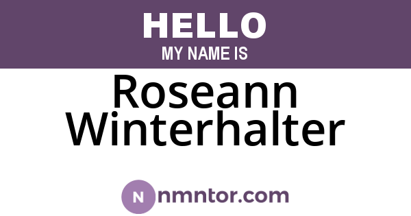 Roseann Winterhalter
