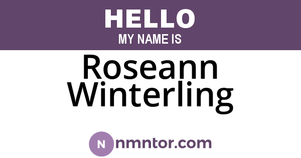 Roseann Winterling
