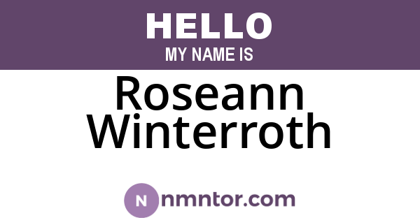 Roseann Winterroth