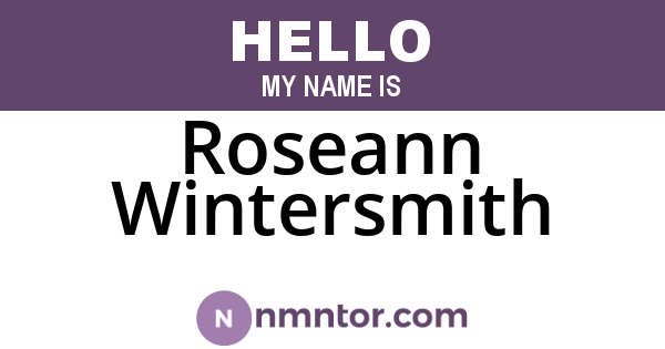 Roseann Wintersmith