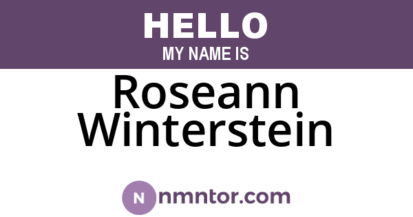 Roseann Winterstein