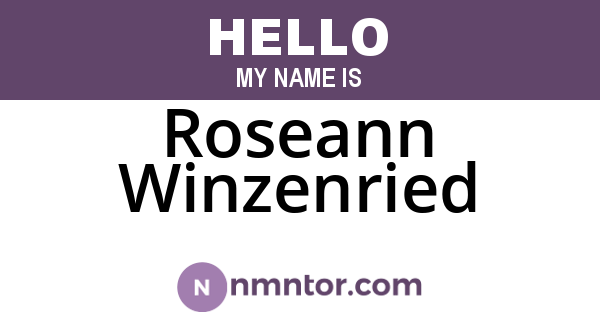 Roseann Winzenried
