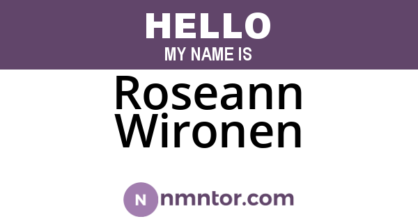 Roseann Wironen