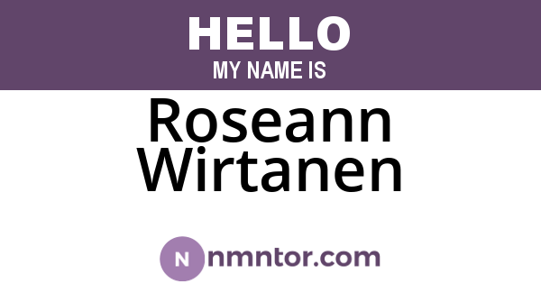 Roseann Wirtanen