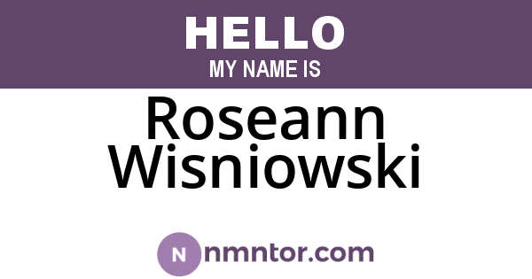 Roseann Wisniowski