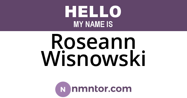 Roseann Wisnowski
