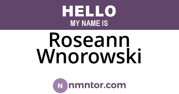 Roseann Wnorowski