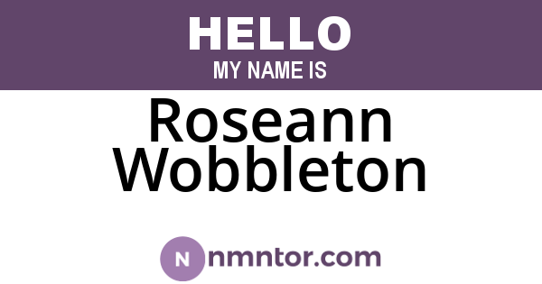 Roseann Wobbleton