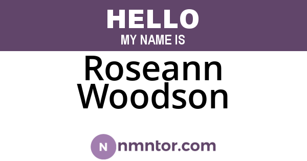 Roseann Woodson
