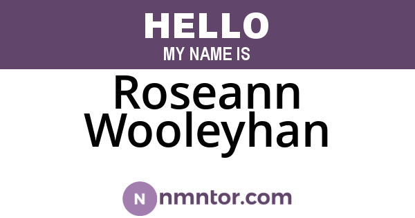 Roseann Wooleyhan
