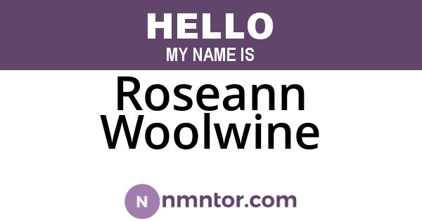 Roseann Woolwine