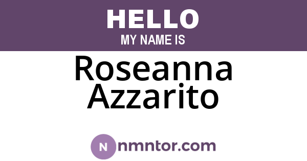 Roseanna Azzarito