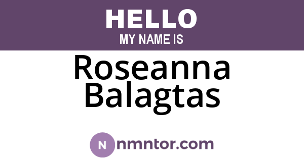 Roseanna Balagtas