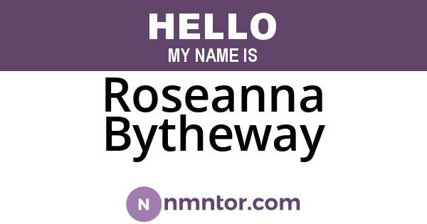 Roseanna Bytheway