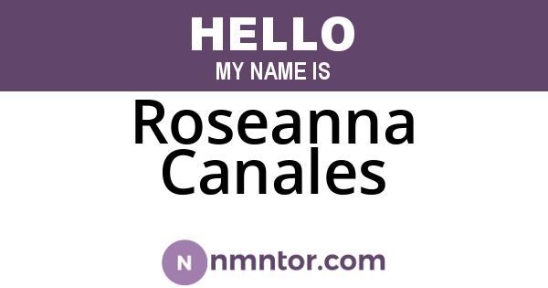 Roseanna Canales