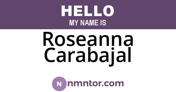 Roseanna Carabajal