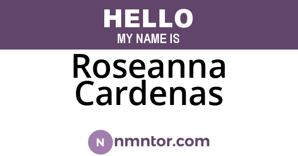 Roseanna Cardenas