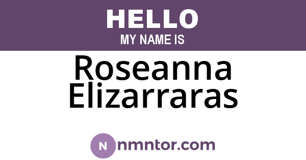 Roseanna Elizarraras