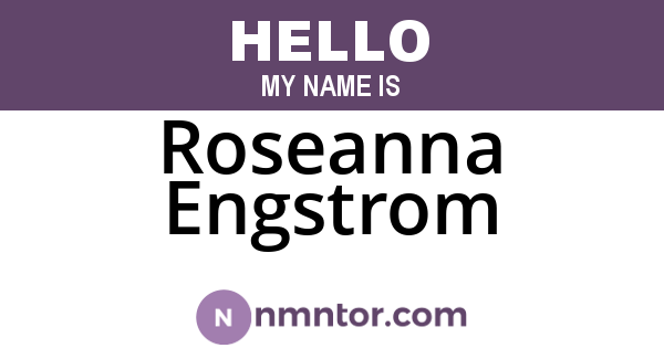 Roseanna Engstrom