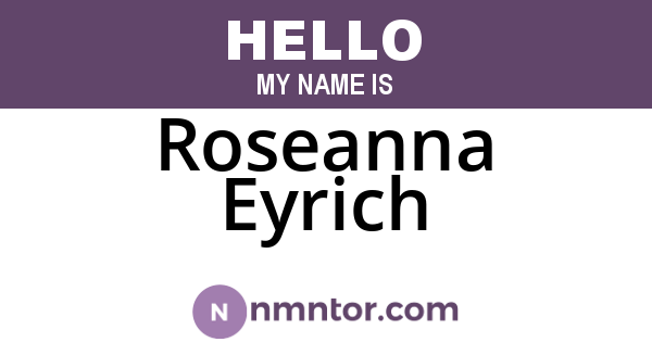 Roseanna Eyrich
