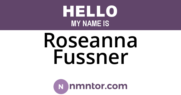 Roseanna Fussner