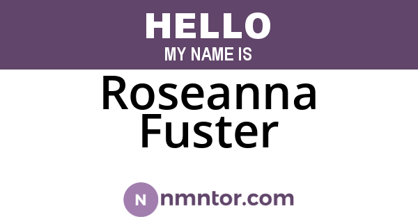 Roseanna Fuster