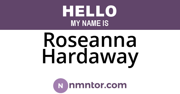 Roseanna Hardaway