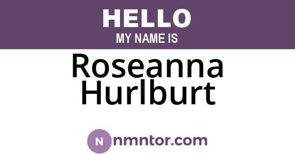 Roseanna Hurlburt