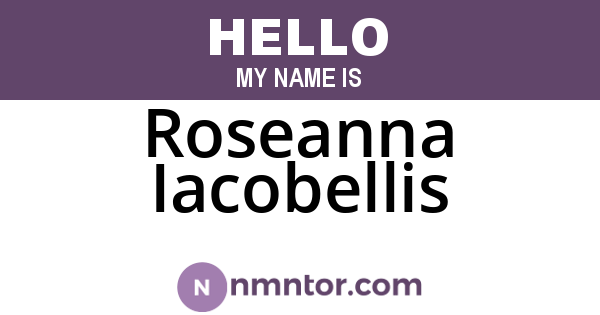 Roseanna Iacobellis