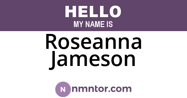 Roseanna Jameson