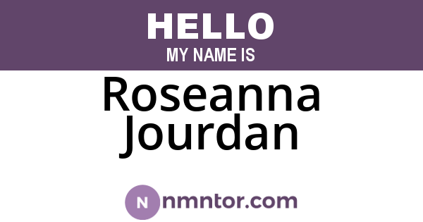 Roseanna Jourdan