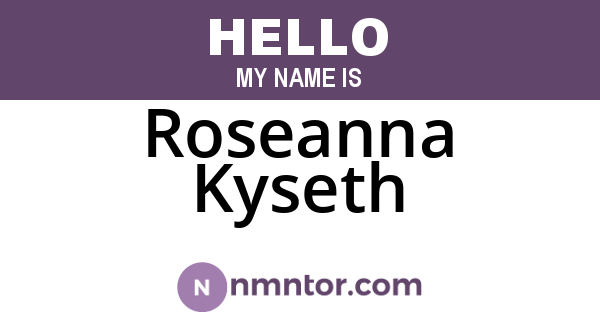 Roseanna Kyseth