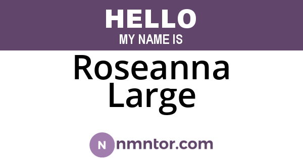 Roseanna Large