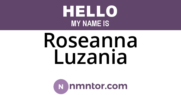 Roseanna Luzania