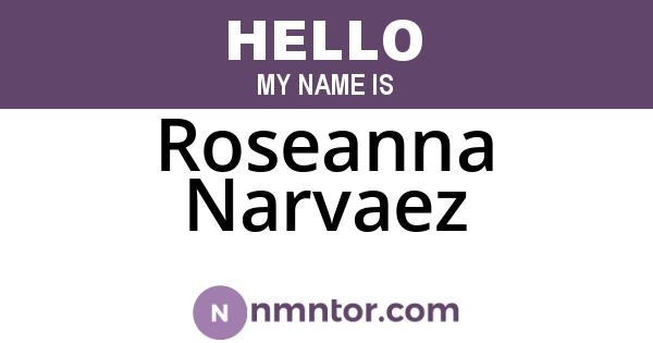 Roseanna Narvaez