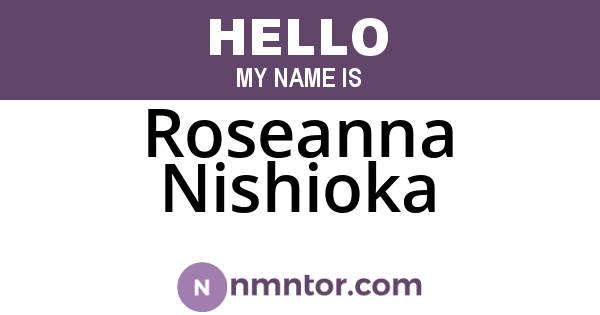 Roseanna Nishioka