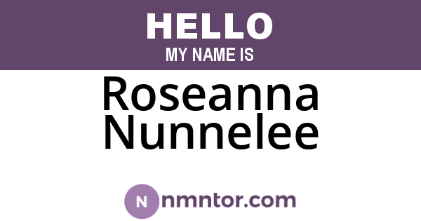 Roseanna Nunnelee