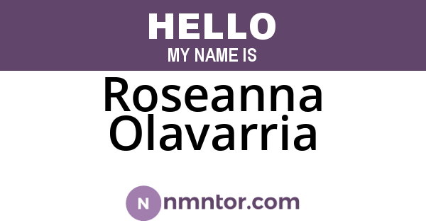 Roseanna Olavarria