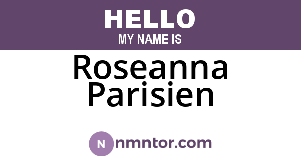 Roseanna Parisien