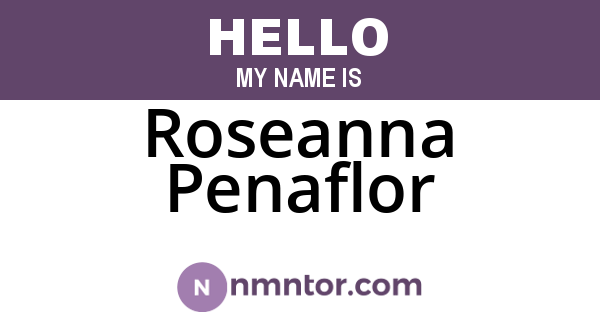 Roseanna Penaflor