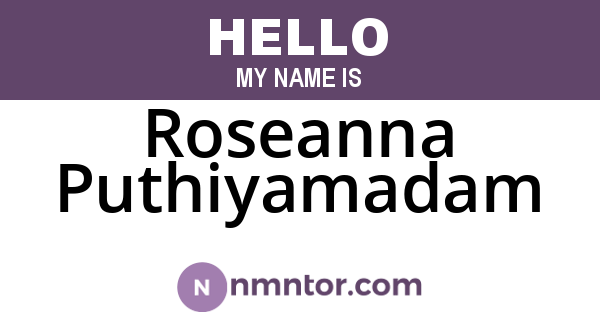 Roseanna Puthiyamadam