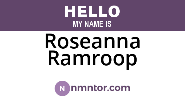 Roseanna Ramroop
