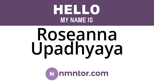Roseanna Upadhyaya