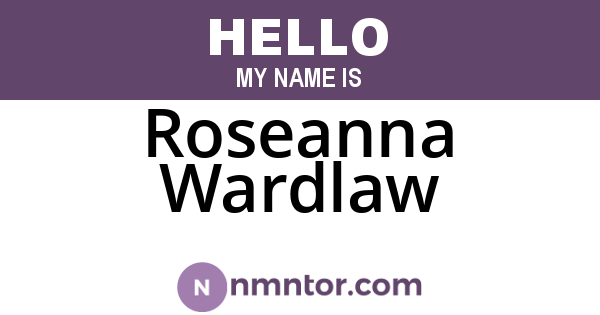 Roseanna Wardlaw