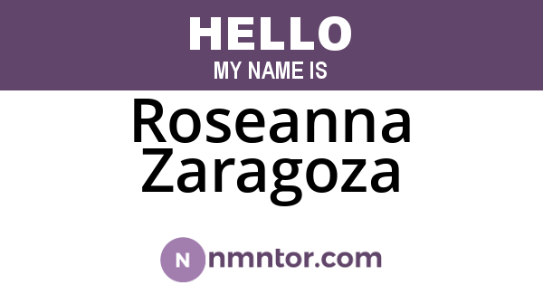 Roseanna Zaragoza