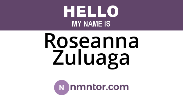 Roseanna Zuluaga