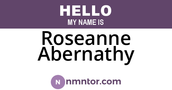 Roseanne Abernathy