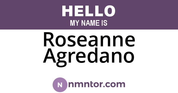 Roseanne Agredano